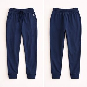 Free People Movement Jogger Pants Drawstring Pockets Navy Sweats Sz L Lounge